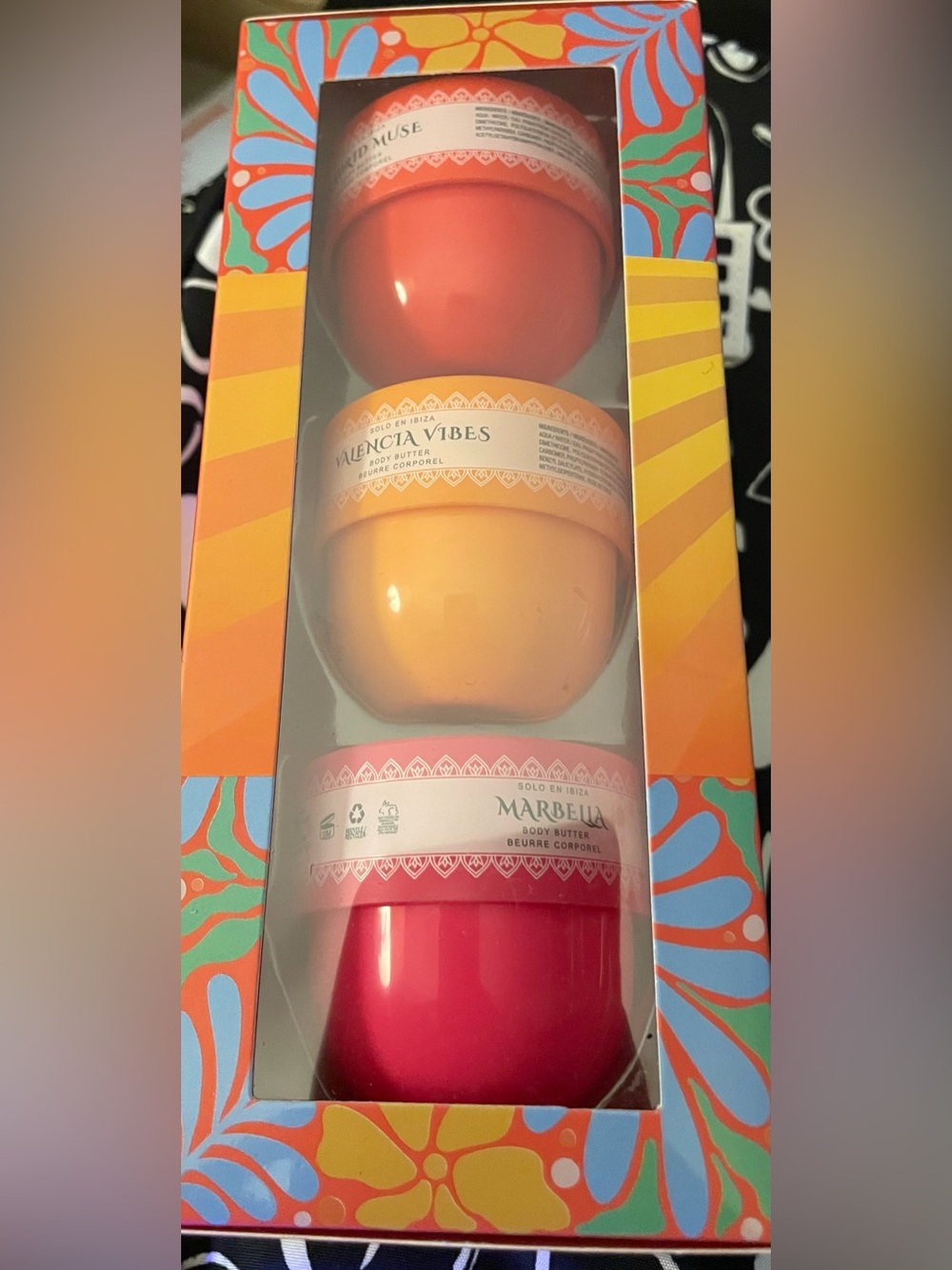 Valencia Vibes & Marbella Body Butter Trio - Pink & Orange